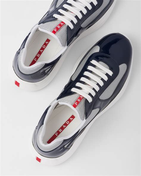 royal navy prada shoes|Royal Blue/silver Patent Leather And Technical Fabric Prada .